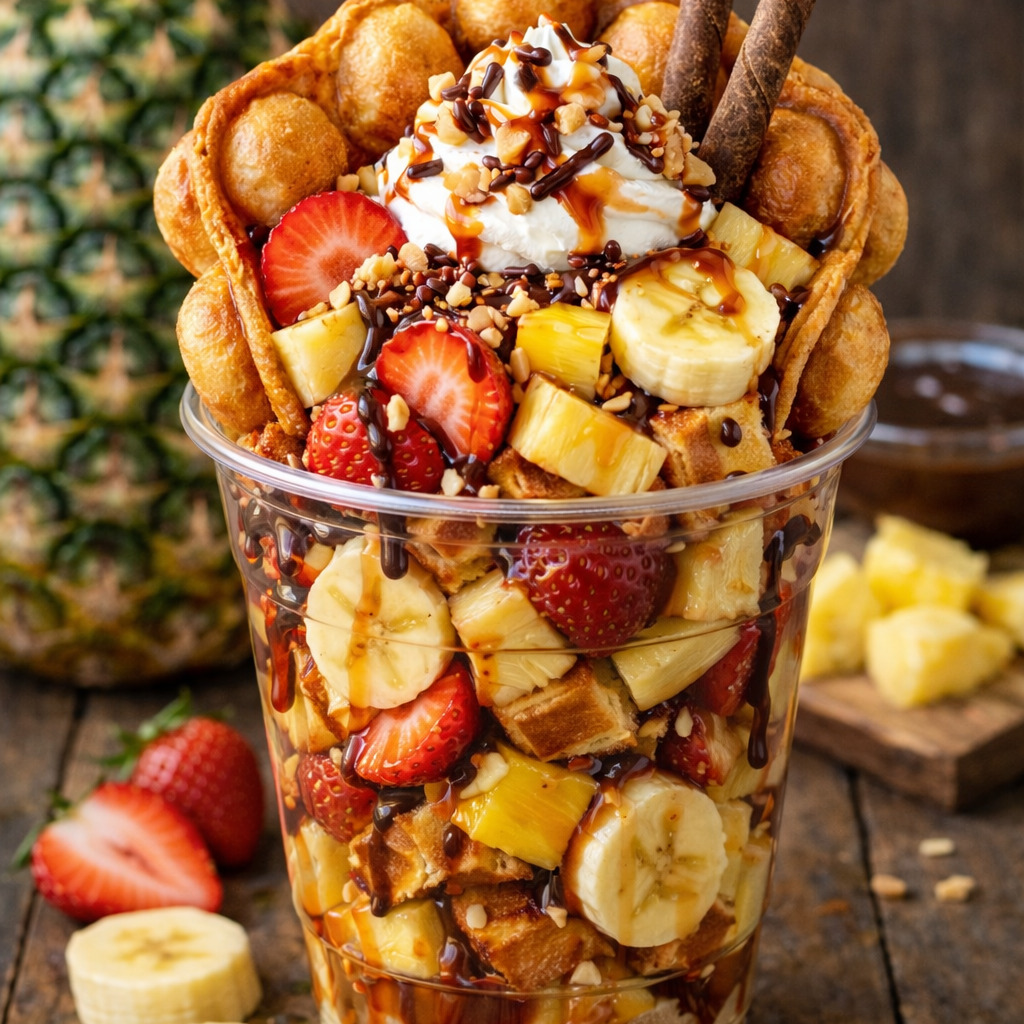 Karışık Bardak Waffle