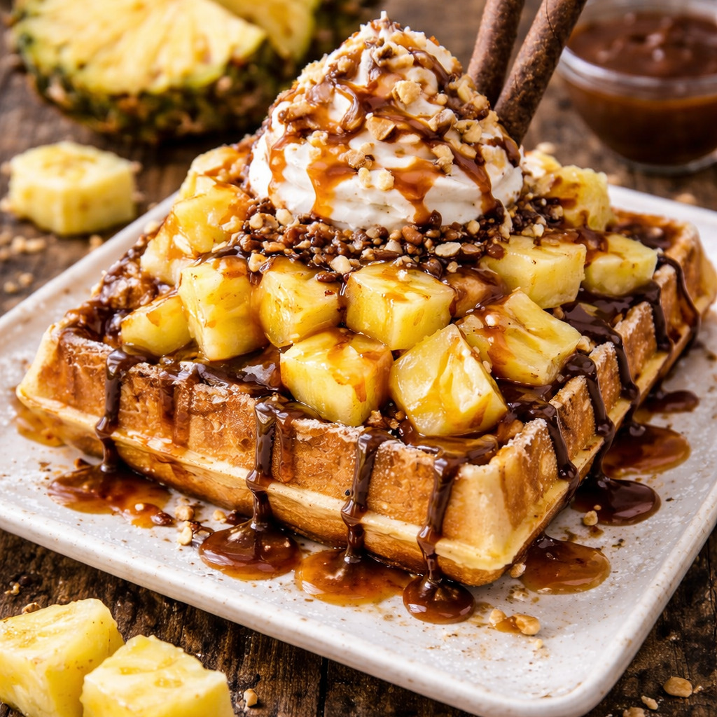 Ananaslı Waffle